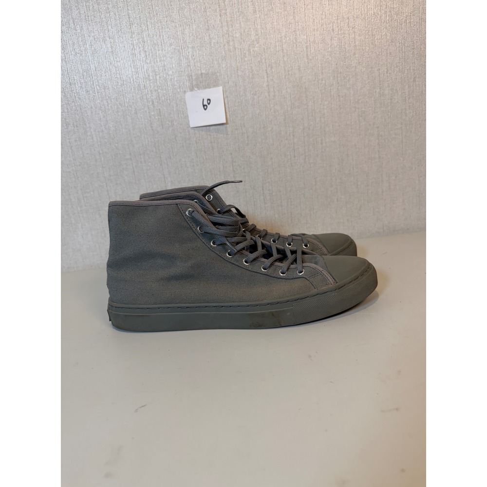 Nothing New Mens Grey Recycled Textile High Top Sneakers Size 11M US